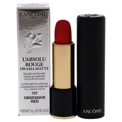 LAbsolu Rouge Drama Matte Lipstick 157 Obsessive Red By Lancome For