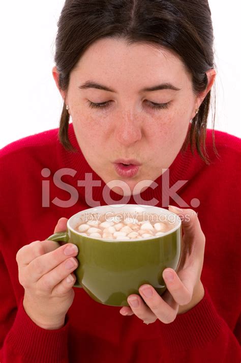 Woman Drinking Hot Chocolate Stock Photo Royalty Free Images FreeImages
