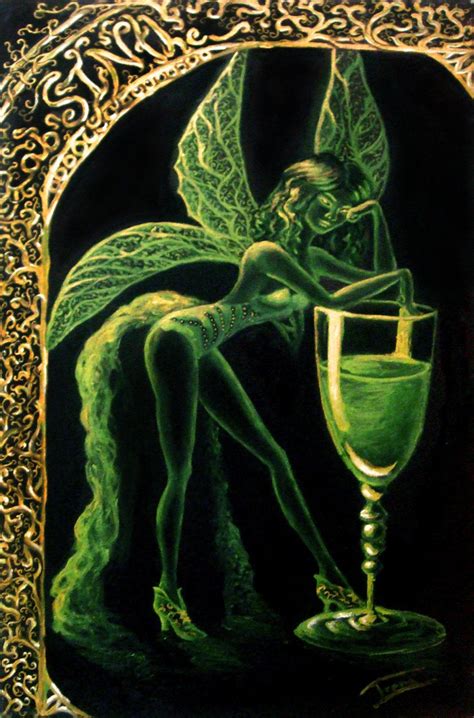 Absinthe Green Fairy Painting