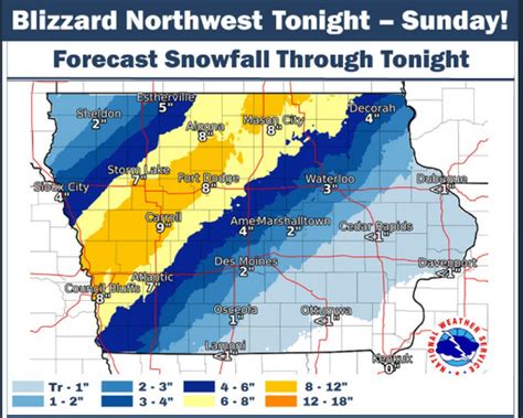 Iowa weather: Heavy snowfall followed by 40 mph winds will make Sunday ...