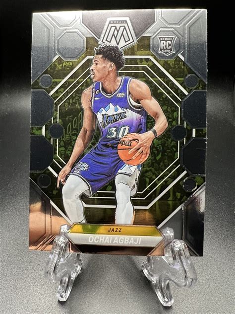 Panini Mosaic Ochai Agbaji Rookie Utah Jazz Ebay