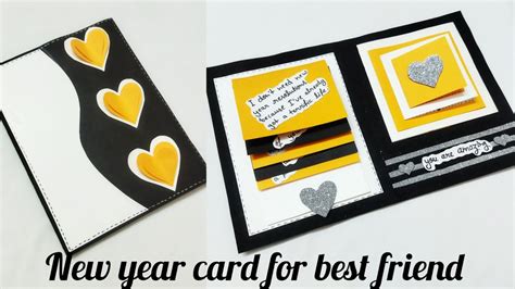 How To Make New Year Card At Home New Year Card Ideas Diy New Year