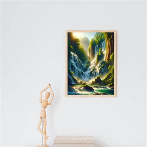 Water Whispers Digital Waterfall Poster. Digital Art to Download - Etsy