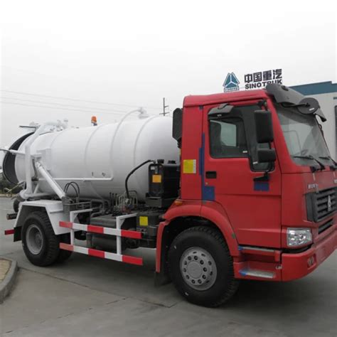 Sinotruk Howo X Hp Cbm Vacuum Tanker Truck Sewage Truck Model