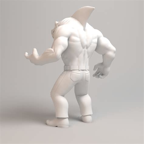 Street Sharks Ripster Full Figure 3D Model 3D Printable CGTrader