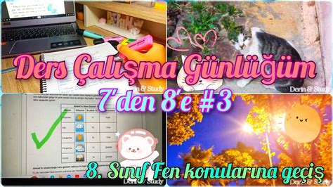 Yaz Tatili Ders Çalışma Günlüğüm 3 Sesli Vlog7 den 8 e Hazırlık8