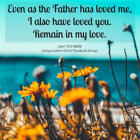 Even As The Father Has Loved Me I Also Have Loved You Remain In My