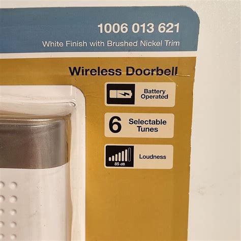 Hampton Bay Wireless Battery Operated Doorbell Kit With Wireless Push Button Doorbells