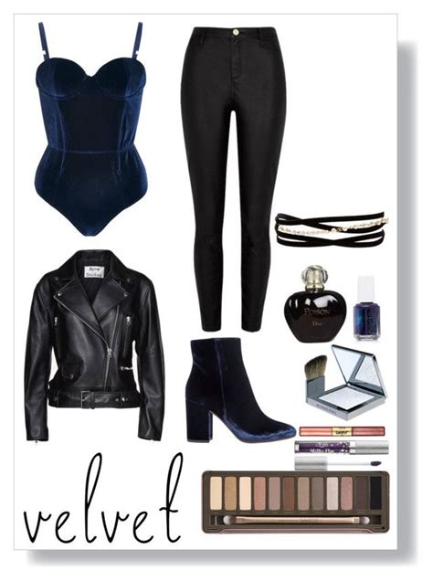 Velvet & Leather Fashion Outfit