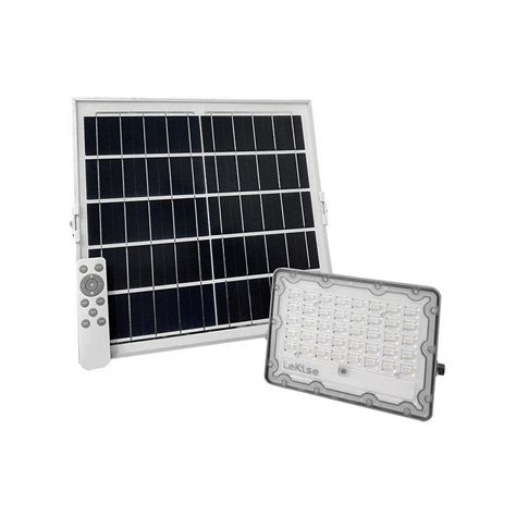 ไฟสปอตไลท์ Solar Lekise Led Floodlight 50 วัตต์ เดย์ไลท์ สีเทา