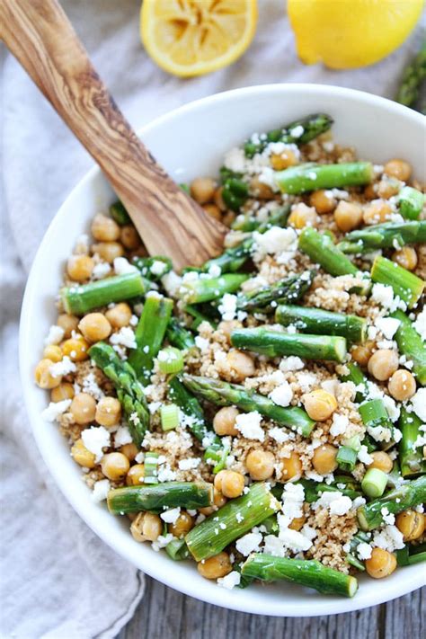 Asparagus Chickpea Quinoa Salad Two Peas And Their Pod