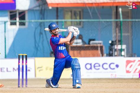 Nepal Canada Odi Bilateral Series Underway Nepal Sets Target Of