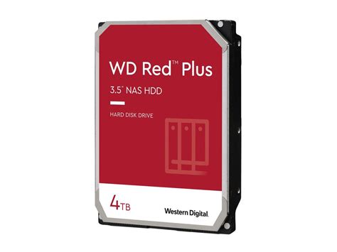 WD Red Plus 4TB NAS Hard Disk Drive – 5400 RPM Class SATA 6Gb/s, CMR ...