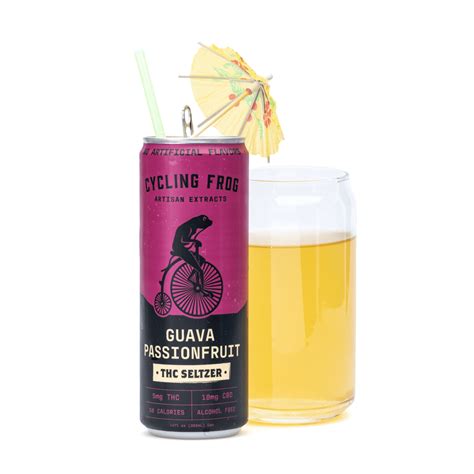 Cycling Frog Thc Cbd Seltzer Guava Passionfruit Cannabuddy