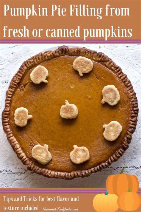 Pumpkin Pie Recipe From Fresh Pumpkin Homemade Food Junkie