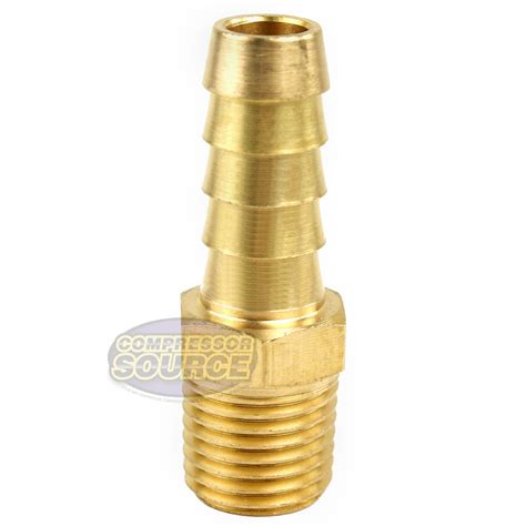 10 Pack 3 8 X 1 4 MNPT Pipe Thread Brass Air Hose Barb Fitting For 3