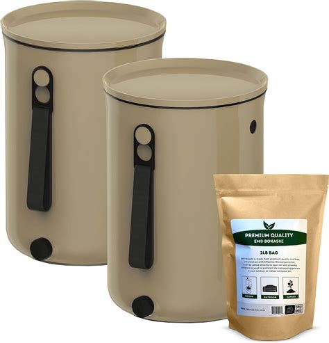 Teraganix Bokashi Compost Bin 2 Lbs Bokashi Bran