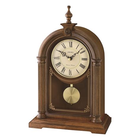 Seiko Westminster Chime Quartz Wood Pendulum Mantle Clock Qxq B