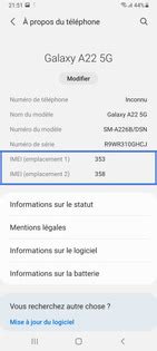 Comment retrouver le numéro IMEI depuis le menu de votre mobile Samsung