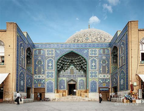 The Shah Mosque Famous Landmark In Isfahan City Iran Photograph By Jm