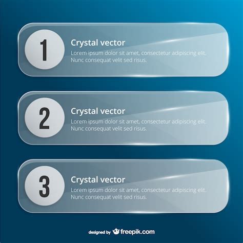 Plantillas De Banner De Cristal Vector Gratis