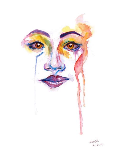 Marion Bolognesi Watercolor Face Watercolor Eyes Marion Bolognesi