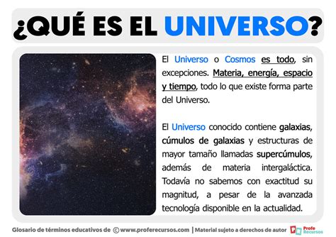 Qué es el Universo