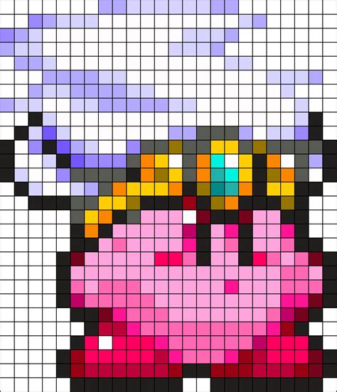 Tornado Kirby Perler Bead Pattern Bead Sprites Characters Fuse Bead