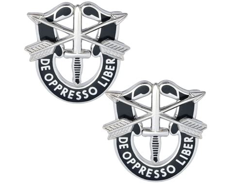 Army Special Forces Crest Pins Pair Full Size Excalibur Industries