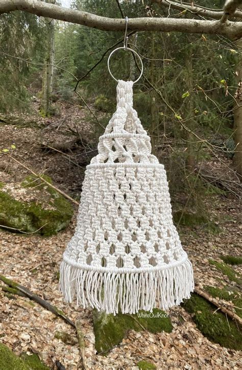 Pdf Pattern Macrame Chandelier Macrame Lampshade Diy Pattern Etsy