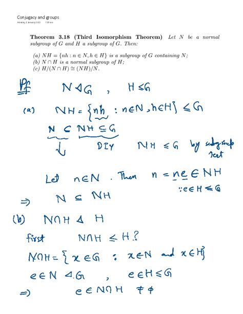 Isomorphism Theorems 2 - Ring theory - ŽŶũƵŐĂĐLJ ĂŶĚ ŐƌŽƵƉƐ DŽŶĚĂLJ͕ ϯ ...