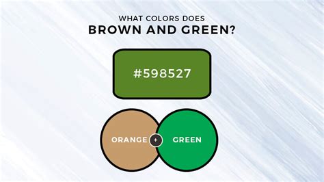 What color does brown and green make | Marketing Access Pass