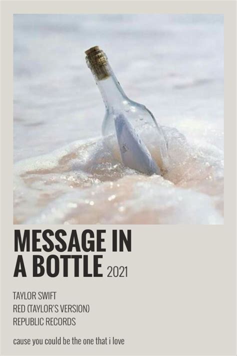 message in a bottle taylor swift | Taylor swift songs, Taylor songs ...