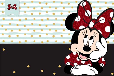 Etiqueta Escolar Minnie Vermelha Para Imprimir OrigamiAmi Arte Para