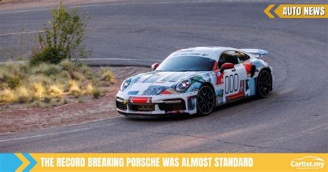 The Porsche 911 Turbo S just blistered the Pikes Peak production ...