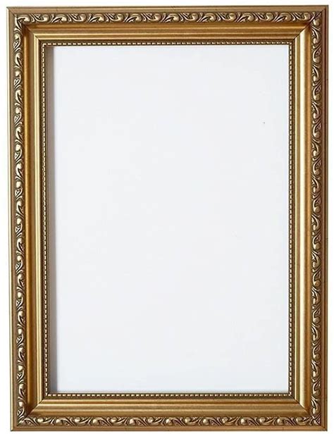 An Ornate Gold Frame On A White Background