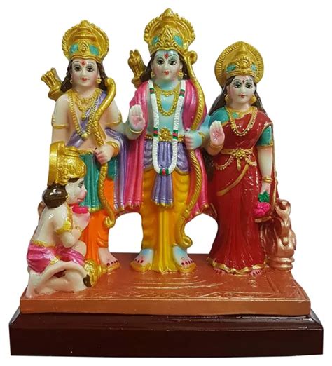 LORD RAM DARBAR Sita Laxman Hanuman Estatua Murti Idol Obra Maestra