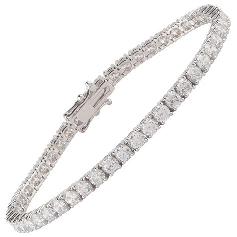 Carat Diamond Tennis Bracelet Each Stone Carat For Sale At