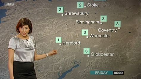 Uk Regional News Caps Shefali Oza Bbc Midlands Today Weather