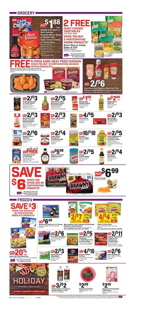 Giant Food Weekly Circular Nov 08 Nov 14 2019