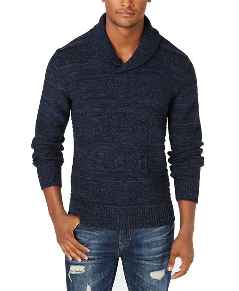 American Rag Mens Sweater Small Shawl Collar Marled Knit S Walmart