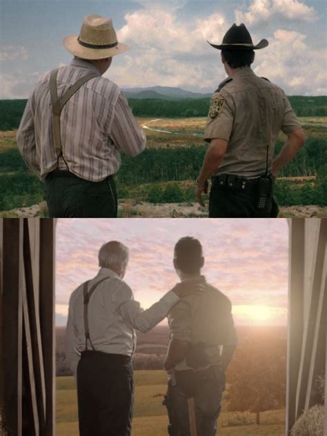 Hershel And Rick Season 2 Vs Seaon 9 The Walking Dead The Walking