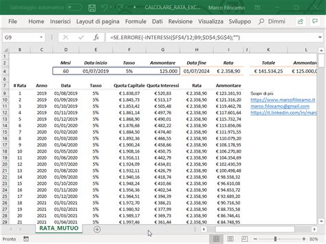 Scopri Come Calcolare La Rata Del Mutuo Con Excel