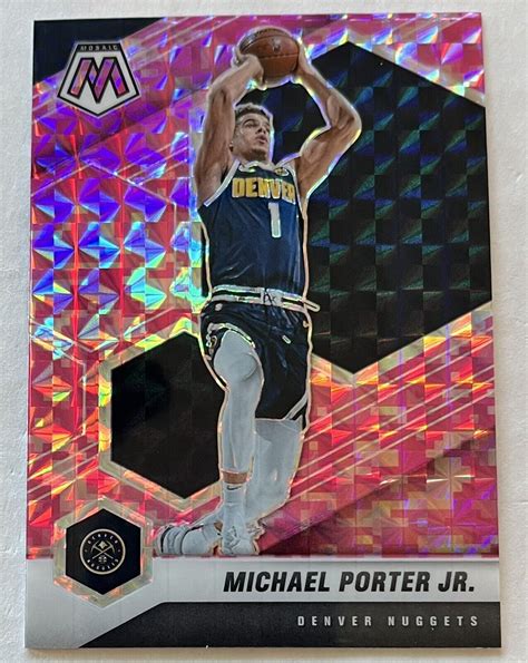 Panini Mosaic Michael Porter Jr Denver Nuggets Pink Camo Prizm