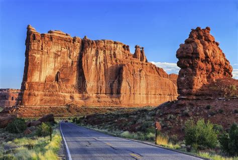 Courthouse Towers Arches National Park Utah Stock Image Image Of