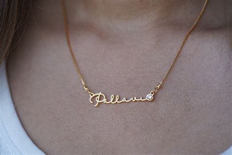 Cursive Name Necklace With Stud I Blame Beads