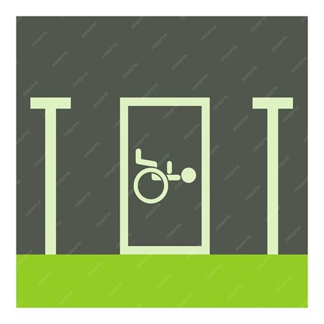 Premium Vector Disabled Parking Icon Cartoon Illustration Of Disabled