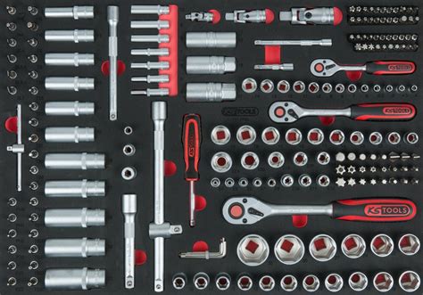 KS TOOLS 1 4 3 8 1 2 Module de douilles 195 pcs modules système