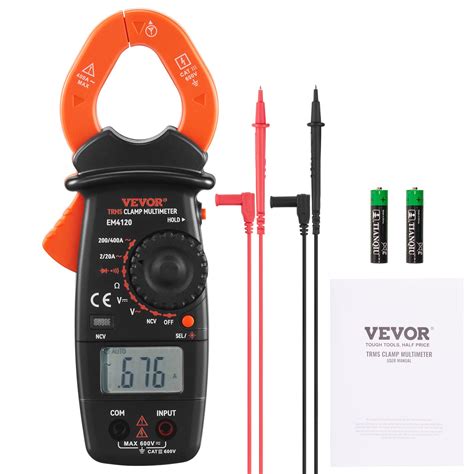 VEVOR Digital Clamp Meter T RMS 2000 Counts 400A Clamp Multimeter