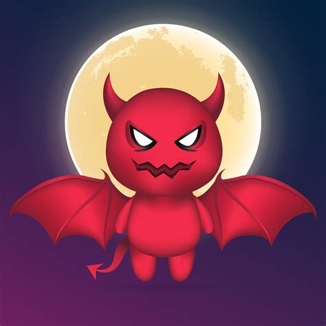 Cute devil kids vector. Cute demon kid vector. Halloween costume vector ...